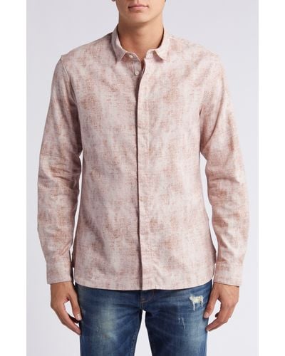 John Varvatos Rodney Button-up Shirt - Pink