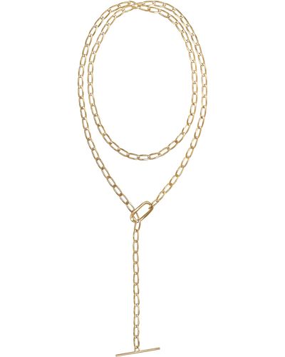Lana Jewelry Biography Layered Chain Necklace - Blue