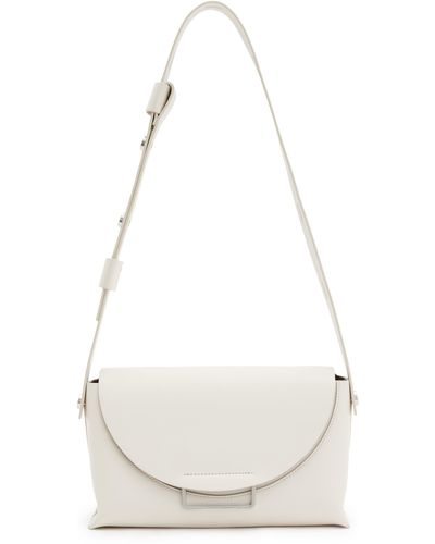 AllSaints Celeste Leather Crossbody Bag - White