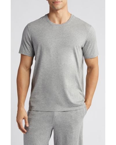 Daniel Buchler Stretch Cotton & Modal Pajama T-shirt - Gray