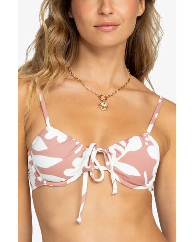 Roxy Beach Classics Underwire Bikini Top - Natural