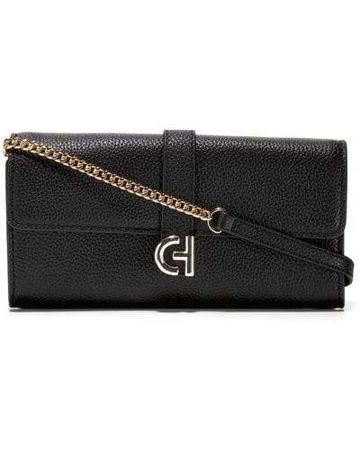 Cole Haan On A Chain Crossbody Wallet - Black