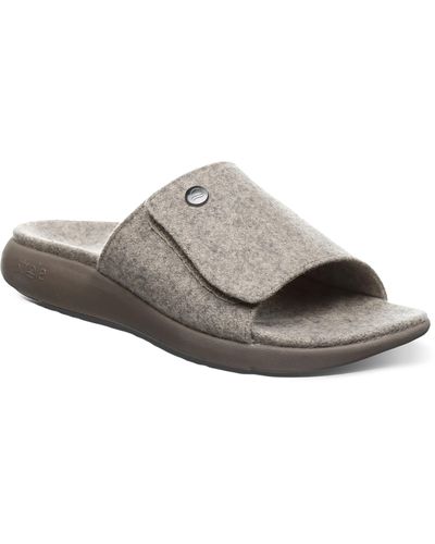 STROLE Den Wool Slide Sandal - Gray