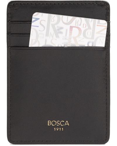 Bosca Old Leather Collection - Deluxe Front Pocket Wallet - Black