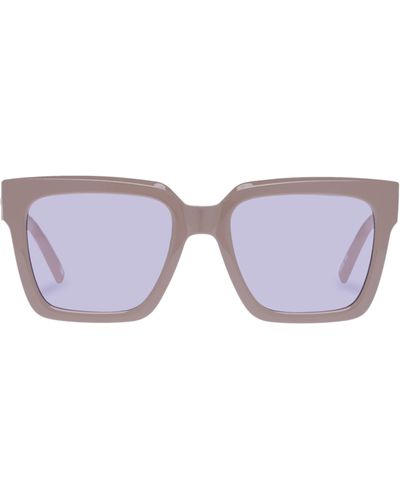 Le Specs Trampler 54mm Square Sunglasses - Purple
