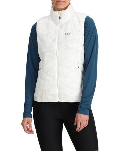 Outdoor Research Superstrand Lightweight Puffer Vest - White