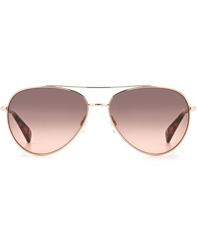 Rag & Bone 58mm Gradient Aviator Sunglasses - Pink