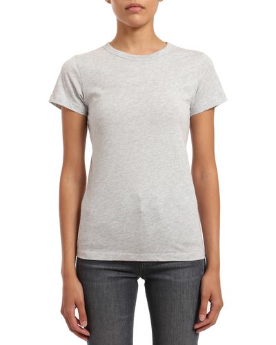 Mavi Slim Fit Cotton Slub T-shirt - White