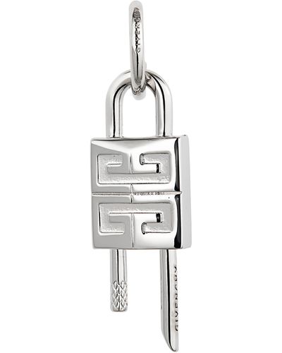 Givenchy Lock Hoop Earring - White