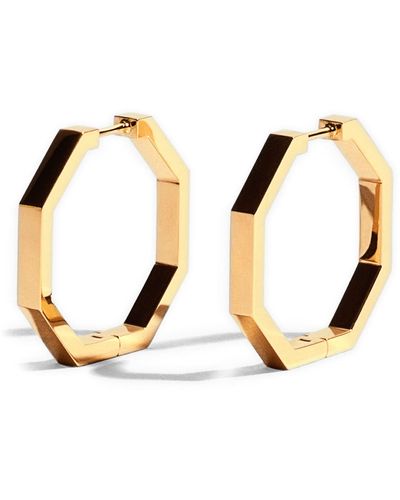 JEM Paris Octogone 18k Gold Earrings - Metallic