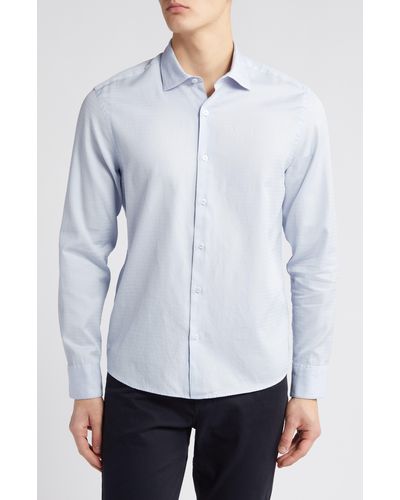 Robert Barakett Colter Slim Fit Button-up Shirt - White