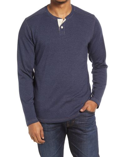 The Normal Brand Puremeso Henley - Blue