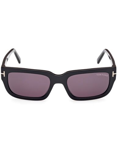 Tom Ford Ezra 54mm Rectangular Sunglasses - Purple