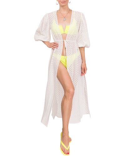 EVERYDAY RITUAL Kittie Cover-up Wrap - White