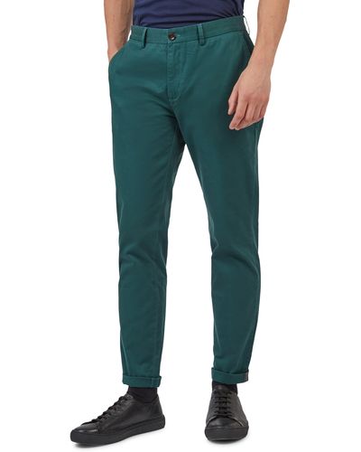Ben Sherman Signature Slim Fit Stretch Cotton Chinos - Green