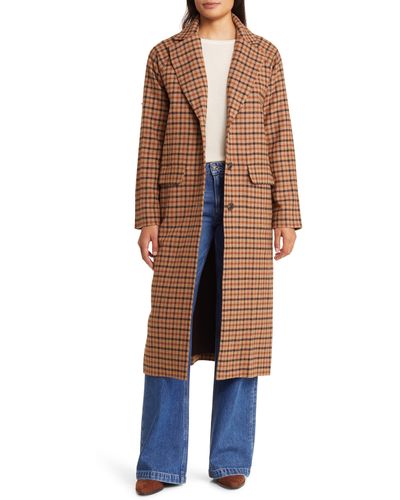 Pendleton Brooklyn Virgin Wool Blend Coat - Multicolor