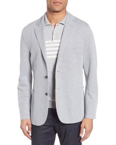 Eleventy Slim Fit Jersey Sport Coat - Gray