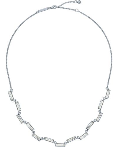 Ted Baker Crysely Baguette Cubic Zirconia Necklace - White