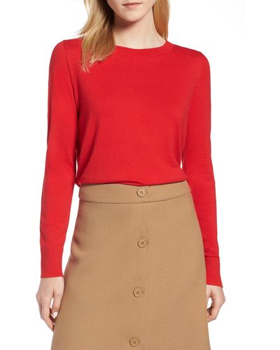 1901 Button Back Sweater - Red