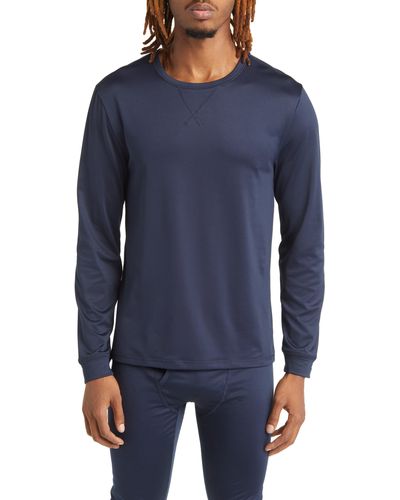 Rainforest Performance Base Layer Crewneck T-shirt - Blue