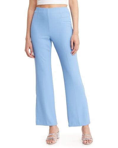 Open Edit Vented Flare Pants - Blue