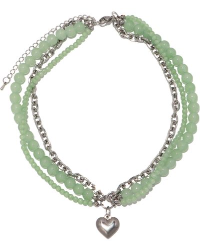 petit moments Mist Layered Pendant Necklace At Nordstrom - Green