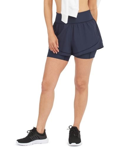 SPANX Active Get Moving layered stretch shorts