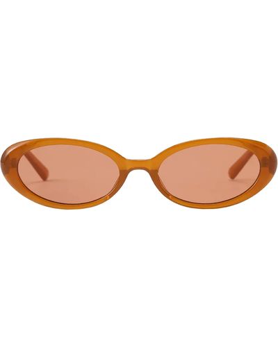Fifth & Ninth Taya 53mm Polarized Oval Sunglasses - Brown