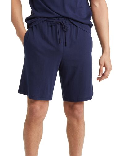 Nordstrom Organic Cotton & ® Modal Lounge Shorts - Blue