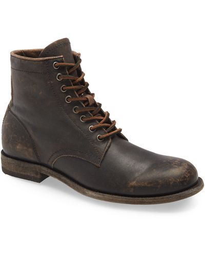 Frye Tyler Plain Toe Boot - Brown