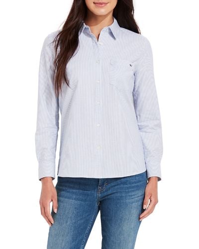 Vineyard Vines Oxford Stripe Chilmark Button-up Shirt - White