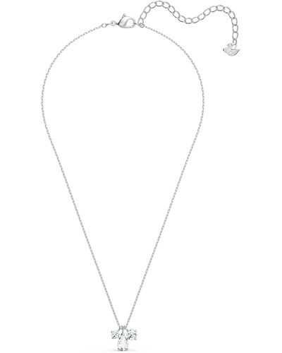 Swarovski Attract Crystal Pendant Necklace - White