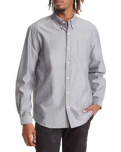 Lira Clothing Douglas Classic Fit Cotton Button-down Shirt - Gray