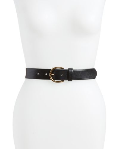 Madewell Medium Perfect Leather Belt - White