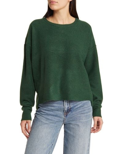 Free People Luna High-low Sweater - Green