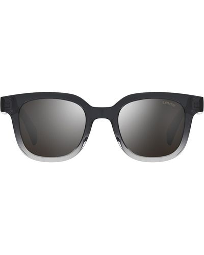 Levi's 47mm Mirrored Rectangular Sunglasses - Multicolor