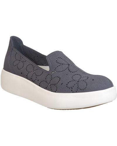 Otbt Coexist Perforated Floral Platform Slip-on Sneaker - Gray