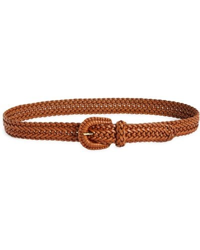 Madewell Woven Leather Belt - Brown