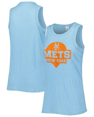 Soft As A Grape New York Mets Tri-blend Tank Top At Nordstrom - Blue