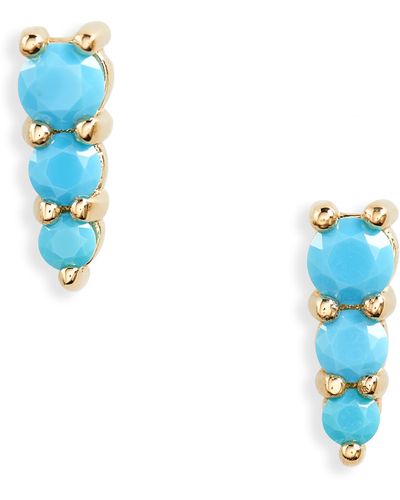 Bony Levy Blc Turquoise Stud Earrings - Blue