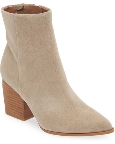 Nordstrom Franka Pointed Toe Bootie - Natural