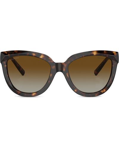 Tiffany & Co. 53mm Gradient Polarized Cat Eye Sunglasses - Multicolor