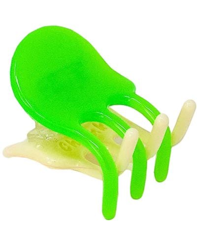 CHUNKS Jester Mini Two-tone Claw Clip - Green