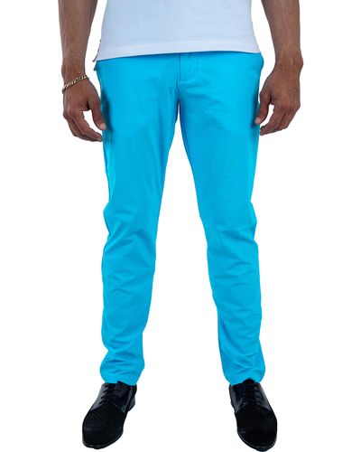 Maceoo All Day Turquoise Pants - Blue