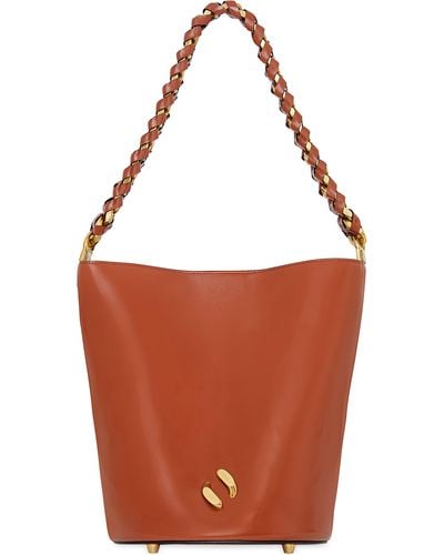 Rebecca Minkoff Infinity Leather Bucket Bag - Brown