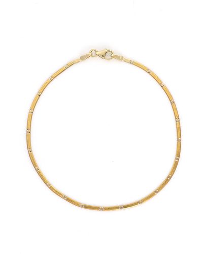 Bony Levy 14k Gold Snake Chain Bracelet - White