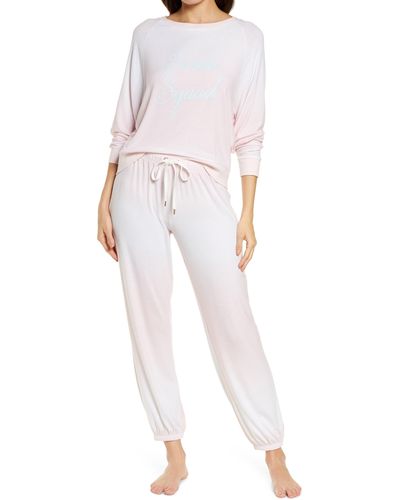 Honeydew Intimates Star Seeker Brushed Jersey Pajamas - White