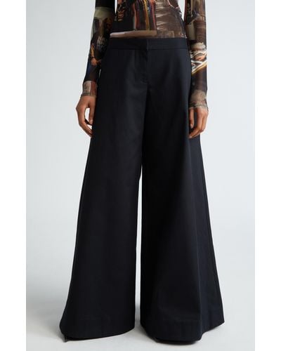 Puppets and Puppets Rave Wide Leg Chino Pants - Black