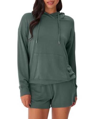 Threads For Thought Madge Feather Fleece Hoodie - Green