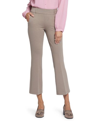 NYDJ Pull-on Ankle Flare Pants - Natural